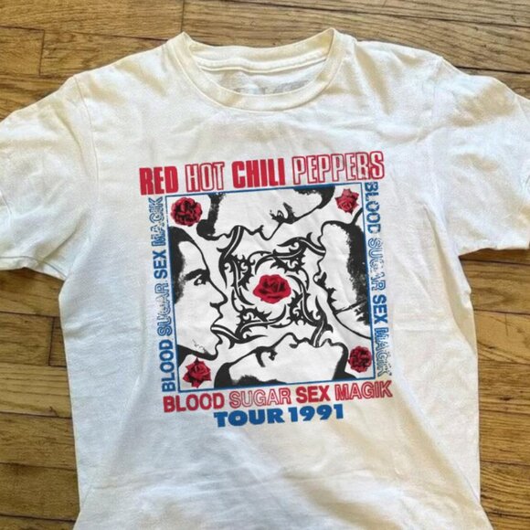 Vintage Red Hot Chili Peppers Unisex T-shirt Blood Sugar Sex Magik album shirt - Picture 2 of 4
